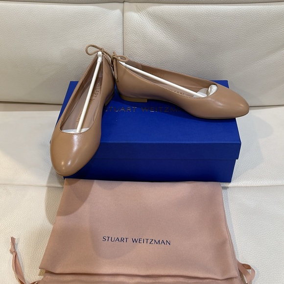 NIB Stuart Weitzman Tieback Flat (Women) in Size 4 Color Adobe - Picture 2 of 11